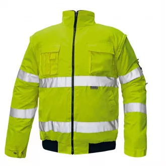 CLOVELLY pilot bunda HV žltá XL