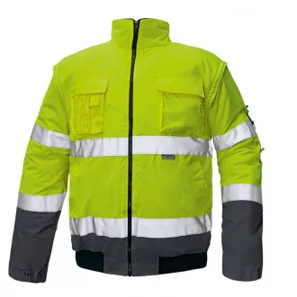 CLOVELLY pilot bunda HV žltá 3XL