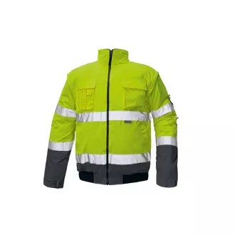 CLOVELLY pilot bunda HV oranž./navy S