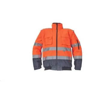 CLOVELLY pilot bunda HV oranžová/navy L CLOVELLY pilot bunda HV oranžová/navy L