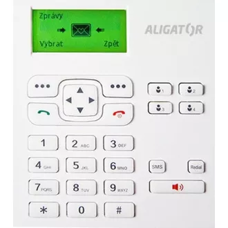 Aligator GSM stolný telefón T100, biela