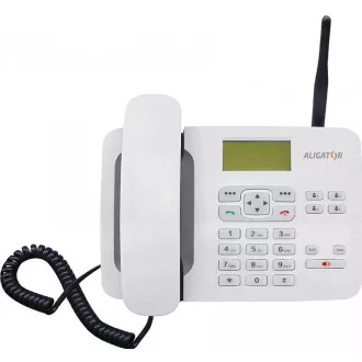 Aligator GSM stolný telefón T100, biela