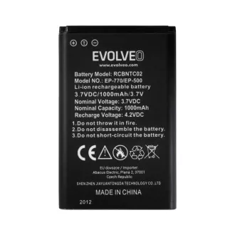 EVOLVEO originálna batéria 1000 mAh pre EasyPhone FP, FS EVOLVEO originálna batéria 1000 mAh pre EasyPhone FP, FS
