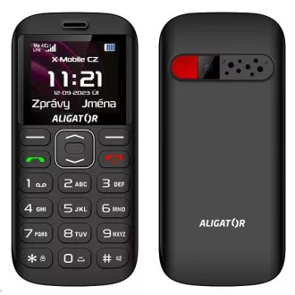 Aligator A720 4G Senior, čierna + nabíjací stojan