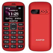Aligator A720 4G Senior, červeno-čierna + nabíjací stojan