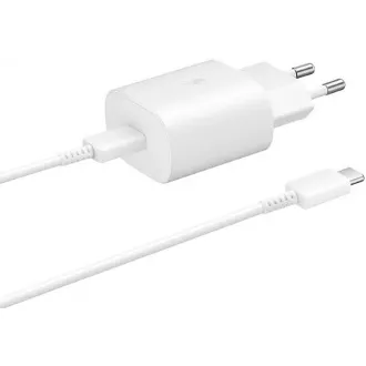 Samsung cestovná nabíjačka EP-TA800NWE, Quickcharge 25W, USB-C, biela Samsung cestovná nabíjačka EP-TA800NWE, Quickcharge 25W, USB-C, biela