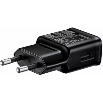Samsung sieťová nabíjačka EP-TA200EBE + EP-DG970BBE, USB-C, 15 W, čierna - bulk