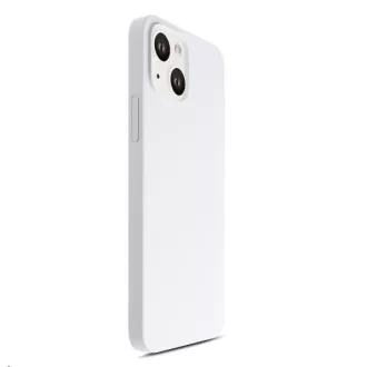 3mk ochranný kryt Hardy Silicone MagCase pre Apple iPhone 15, Silver-White