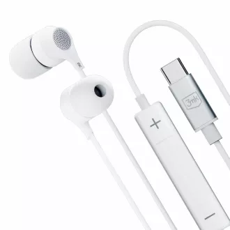 3mk slúchadlá - Wired Earphones USB-C, biela 3mk slúchadlá - Wired Earphones USB-C, biela