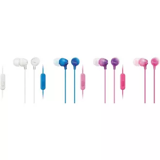 SONY stereo slúchadlá MDR-EX15AP, čierna