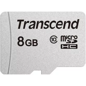 TRANSCEND MicroSDHC karta 8GB 300S, Class 10, bez adaptéra