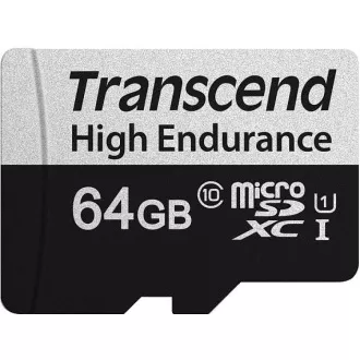 TRANSCEND MicroSDXC karta 64GB 350V, High Endurance TRANSCEND MicroSDXC karta 64GB 350V, High Endurance