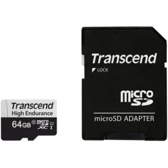 TRANSCEND MicroSDXC karta 64GB 350V, High Endurance TRANSCEND MicroSDXC karta 64GB 350V, High Endurance
