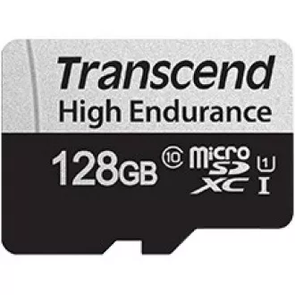 TRANSCEND MicroSDXC karta 128GB 350V, High Endurance