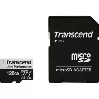 TRANSCEND MicroSDXC karta 128GB 340S, UHS-I U3 A2 Ultra Performácia 160/125 MB/s