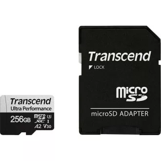 TRANSCEND MicroSDXC karta 256GB 340S, UHS-I U3 A2 Ultra Performácia 160/125 MB/s