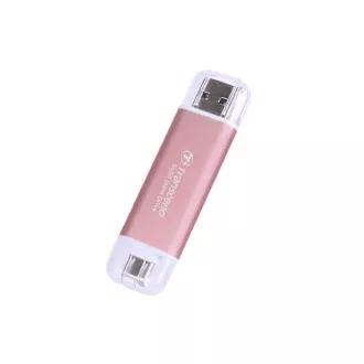 TRANSCEND Externý SSD ESD310P 2TB, External SSD, USB 10Gbps, Type C/A, ružová TRANSCEND Externý SSD ESD310P 2TB, External SSD, USB 10Gbps, Type C/A, ružová