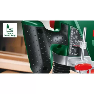 Bosch POF 1200 AE horná frézka, 1200 W, Softgrip, predvoľba otáčok, aretácia vretena