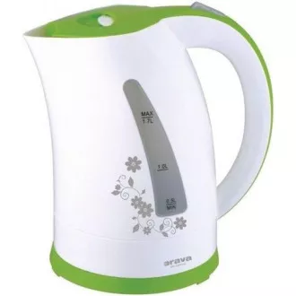 Orava VK-3417 G rýchlovarná kanvica, 2000 W, 1.7 l, automatické vypnutie, biela / zelená