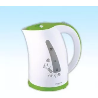 Orava VK-3417 G rýchlovarná kanvica, 2000 W, 1.7 l, automatické vypnutie, biela / zelená