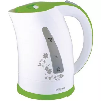 Orava VK-3417 G rýchlovarná kanvica, 2000 W, 1.7 l, automatické vypnutie, biela / zelená