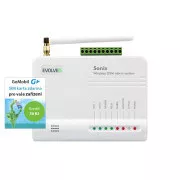 EVOLVEO Sonix - bezdrôtový GSM alarm (4 ks diaľk. ovl., PIR čidlo pohybu, čidlo na dvere/okno, externé repro, Android/iPhone