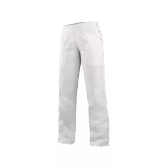 Dámske nohavice DARJA s pásom do gumy, biele, veľ. 36