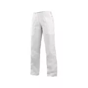 Dámske nohavice DARJA s pásom do gumy, biele, veľ. 62