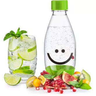 Fľaša detská 0.5l Smajlík zelená SODA