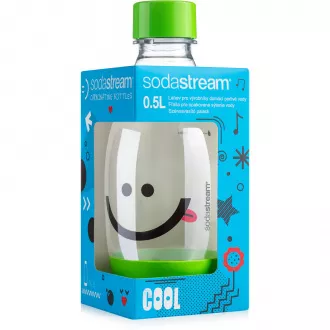 Fľaša detská 0.5l Smajlík zelená SODA