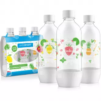 Fľaša JET 3 x 1l WHITE (LE OVOCIE) SODA Fľaša JET 3 x 1l WHITE (LE OVOCIE) SODA