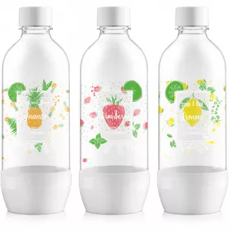Fľaša JET 3 x 1l WHITE (LE OVOCIE) SODA Fľaša JET 3 x 1l WHITE (LE OVOCIE) SODA