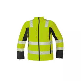 MALTON softshell. bunda HV žltá L