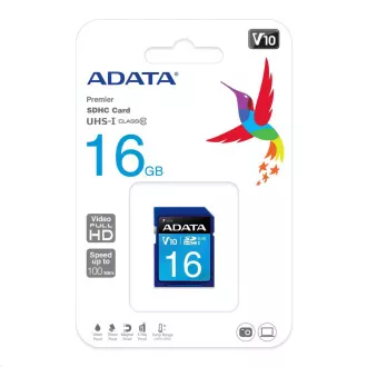 ADATA SDHC karta 16GB Premier UHS-I Class 10 ADATA SDHC karta 16GB Premier UHS-I Class 10