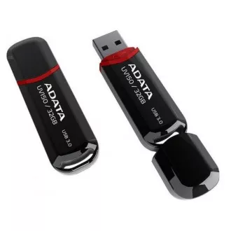 ADATA Flash Disk 32GB UV150, USB 3.1 Dash Drive (R: 90/W: 20 MB/s) čierna