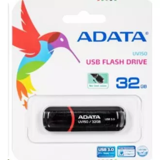 ADATA Flash Disk 32GB UV150, USB 3.1 Dash Drive (R: 90/W: 20 MB/s) čierna