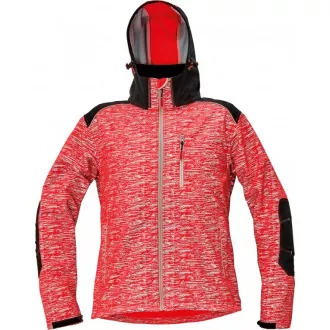 KNOXFIELD printed softshell červená 3XL KNOXFIELD printed softshell červená 3XL