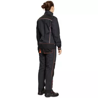 KNOXFIELD LADY bunda antracit/červená 46