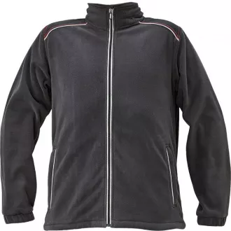 KNOXFIELD fleece bunda antracit/červ XL