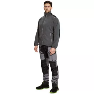 KNOXFIELD fleece bun antracit/červ XXL