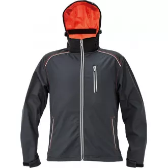 KNOXFIELD softshell bunda antra/červ S