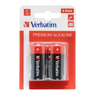 VERBATIM Alkalické batérie C, 2 PACK / LR14