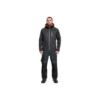 KNOXFIELD softshell bunda antrac/oranž S