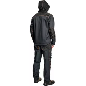 KNOXFIELD softshell bunda antrac/oranž S