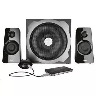 TRUST Reproduktory 2.1 Tytan Subwoofer Speaker Set - black, čierna TRUST Reproduktory 2.1 Tytan Subwoofer Speaker Set - black, čierna