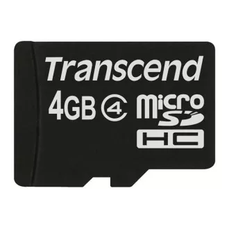 TRANSCEND MicroSDHC karta 4GB Class 4, bez adaptéra