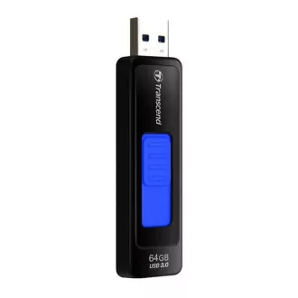TRANSCEND Flash Disk 64GB JetFlash®760, USB 3.0 (R:80/W:25 MB/s) čierna/tmavo modrá