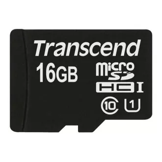 TRANSCEND MicroSDHC karta 16GB Premium, Class 10 UHS-I 300x, bez adaptéra