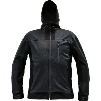 HUYER SOFTSHELL bunda šedá M