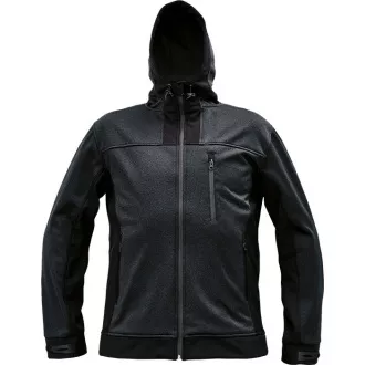 HUYER SOFTSHELL bunda čierna M